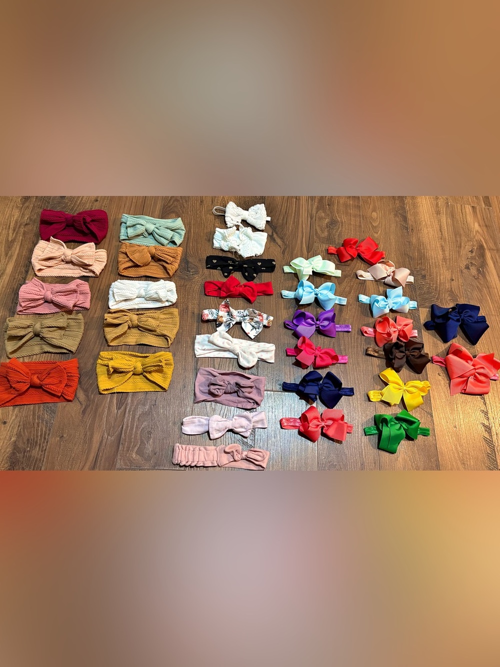Kids Multicolor Bow Headband Set - Assorted Colors